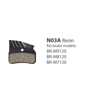 Shimano BR-M9120 Resin Pad with FIN and Spring with Split Pin N03A-RF
