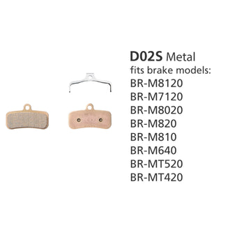 Shimano BR-M810 Metal Pads and Spring D02S