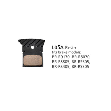 Shimano BR-R9270 Resin Pads and Spring LO5A-RF with Fin