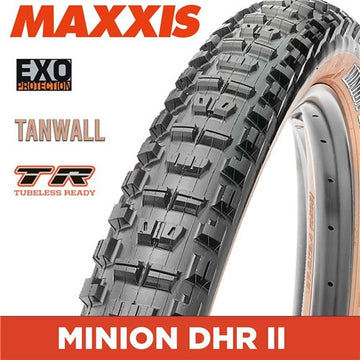 Maxxis Minion DHR II 27.5 x 2.40 WT Folding 60TPI EXO TR Tanwall