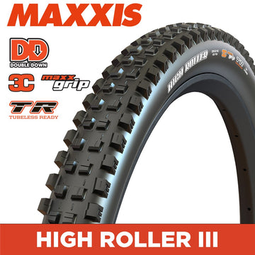 Maxxis High Roller III 29 x 2.40 Folding 2x 120 TPI DD Double Down 3C MaxxGrip TR