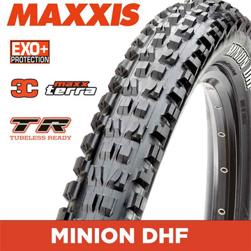 Maxxis Minion DHF Tyre 29 x 2.50 WT Folding 120TPI EXO+ 3C MaxxTerra TR