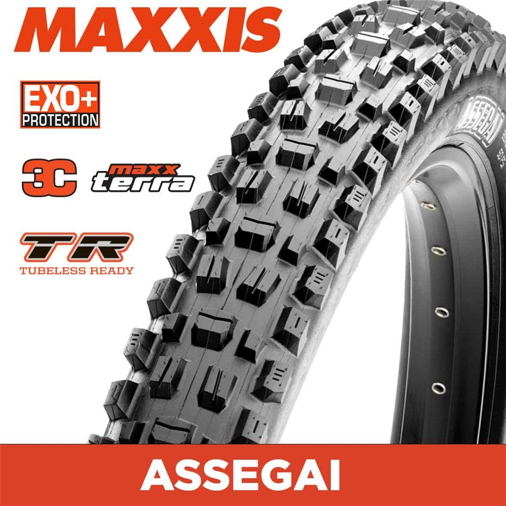 Maxxis Assegai Tyre 27.5 x 2.5 WT Folding 120TPI EXO + 3CTR