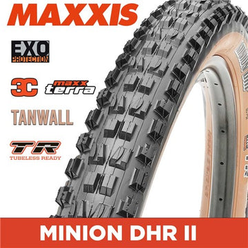 Maxxis Minion DHF 27.5 x 2.30 Folding 60TPI EXO 3C Maxxterra Dark Tan Wall