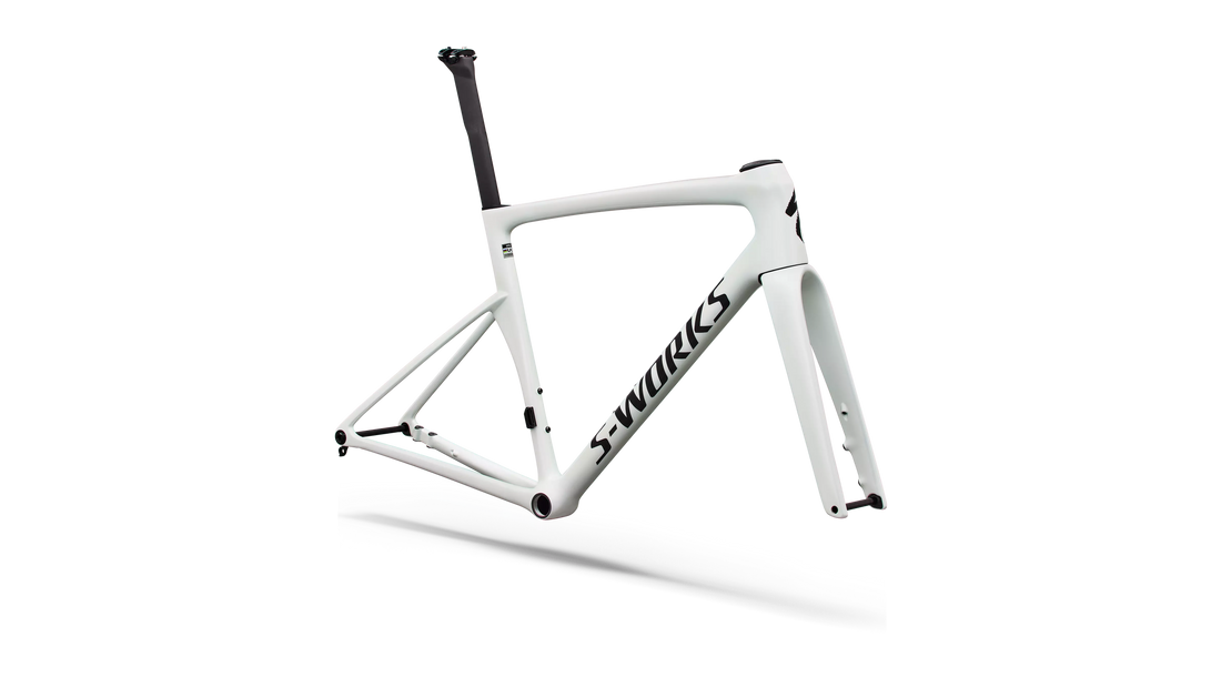 Specialized S-Works Tarmac SL9 Frameset Gloss White Silver Metallic / Obsidian Metallic