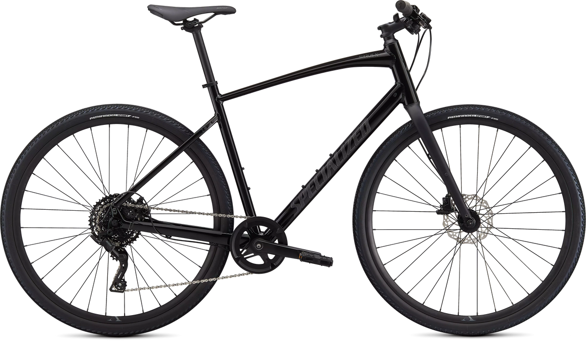 Black Specialized Sirrus X 2.0 Hybrid And Gravel Fitness Bike