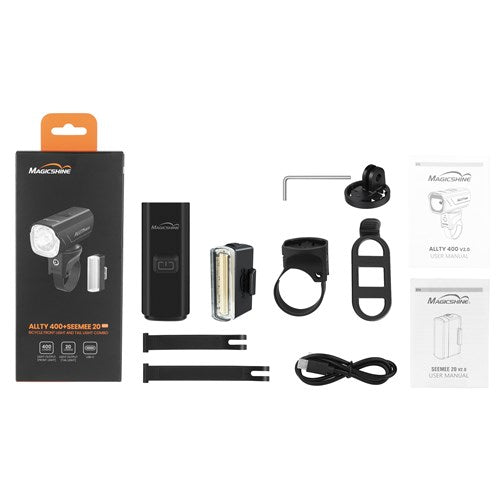 Magicshine Light Set Allty 400 and SeeMee 20 Combo USB-C IPX6