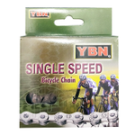 Yaban Chain - Single Speed BMX S410H Heavy Duty - 1/2 x 1/8 - Silver / Silver
